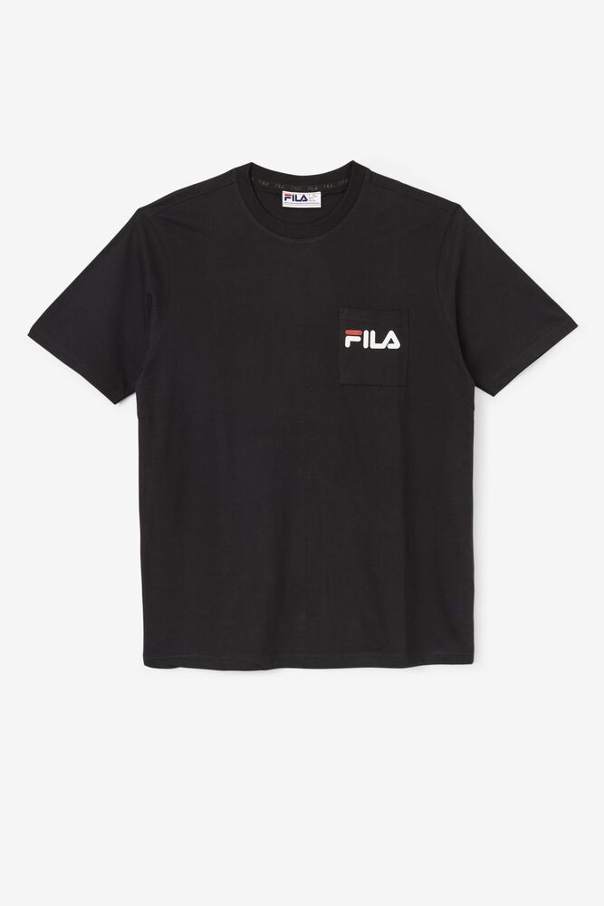 Fila T Skjorte Herre Svart Curtis Pocket 731562-WEG